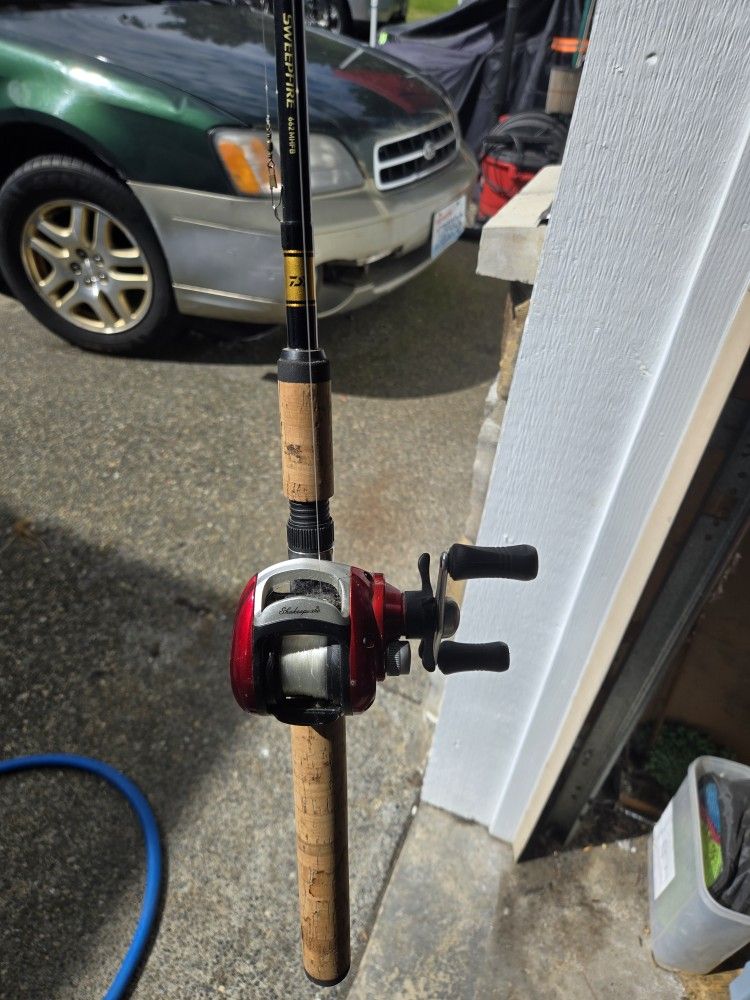 6.6 Ft Fishing Pole With Alpha Reel