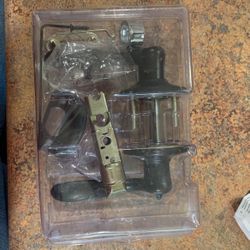 Tustin Matte Black Privacy Bed/Bath Door Lever with Microban Antimicrobial Technology