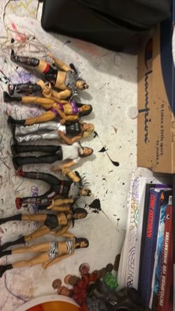 WWF/WWE action figures.