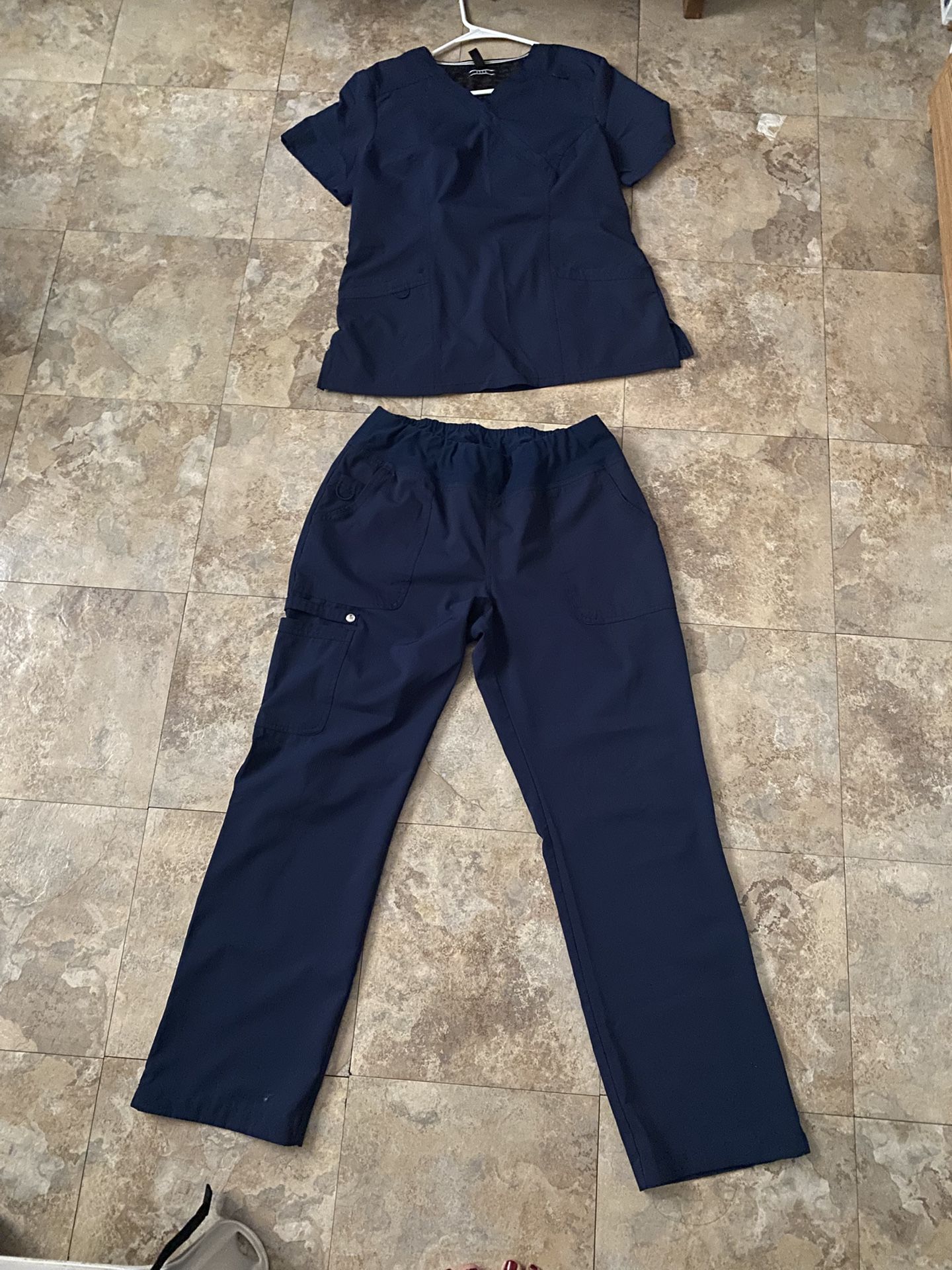 Navy Blue ELLE Full Scrubs Set (Negotiable)