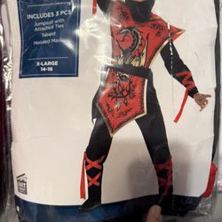 Boys Ninja Costume Size 14-16