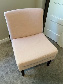 Pink Upholstered Accent Chair