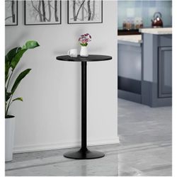Black Cocktail Table (Free White Cover Cloth Included) 
