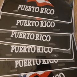 tablillas de bandera de puerto rico