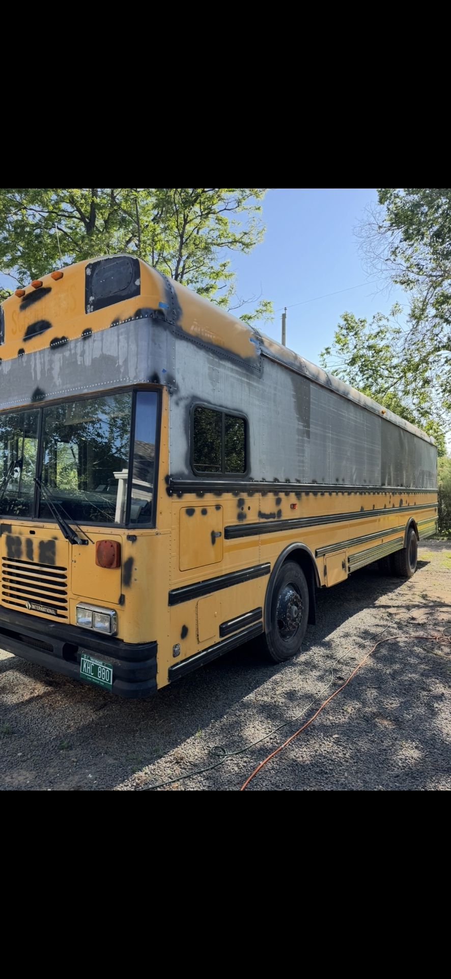 36’ School Bus | Unfinished Skoolie | 16” Roof Raise | READ DESCRIPTION