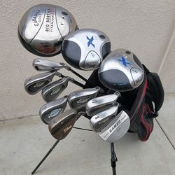 Callaway Golf Set Right Handed W/Ping Stand Bag