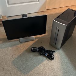 Hp Desktop Setup Monitor, Computer, And Cables Included 