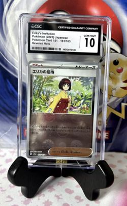 CGC 10 GEM MINT Erika's Invitation 161/165 Reverse holo Poke Ball Japanese