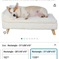 Brand New White Dog Couch