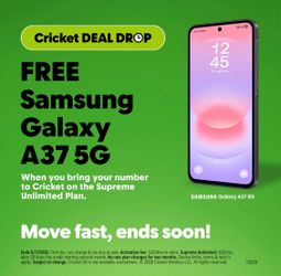 FREE SAMSUNG GALAXY A37 WHEN YOU SWITCH TI CRICKET TODAY!!