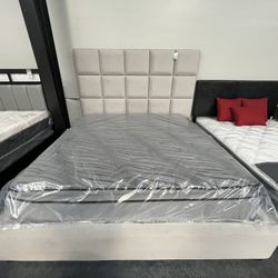 Upholstered King Sized Bed Frame