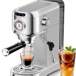 New AERCANA 20 Bar Espresso Machine with Milk Frother