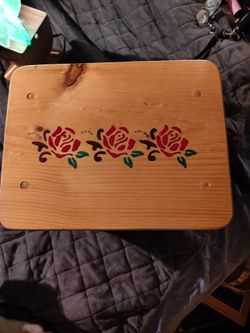 Wooden footstool