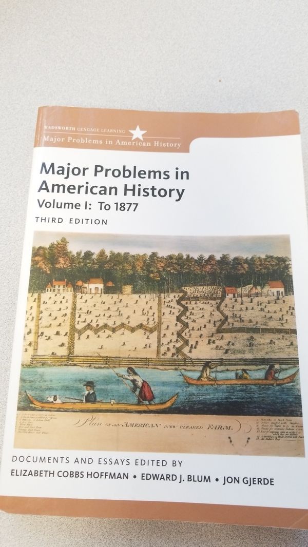 Major Problems In American History Volume I To 1877 Third Edition For Sale In Southgate Mi Offerup - 