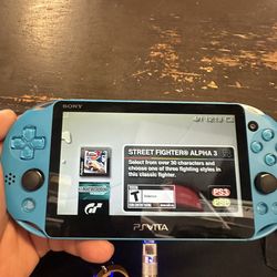 playstation vita slim aqua blue