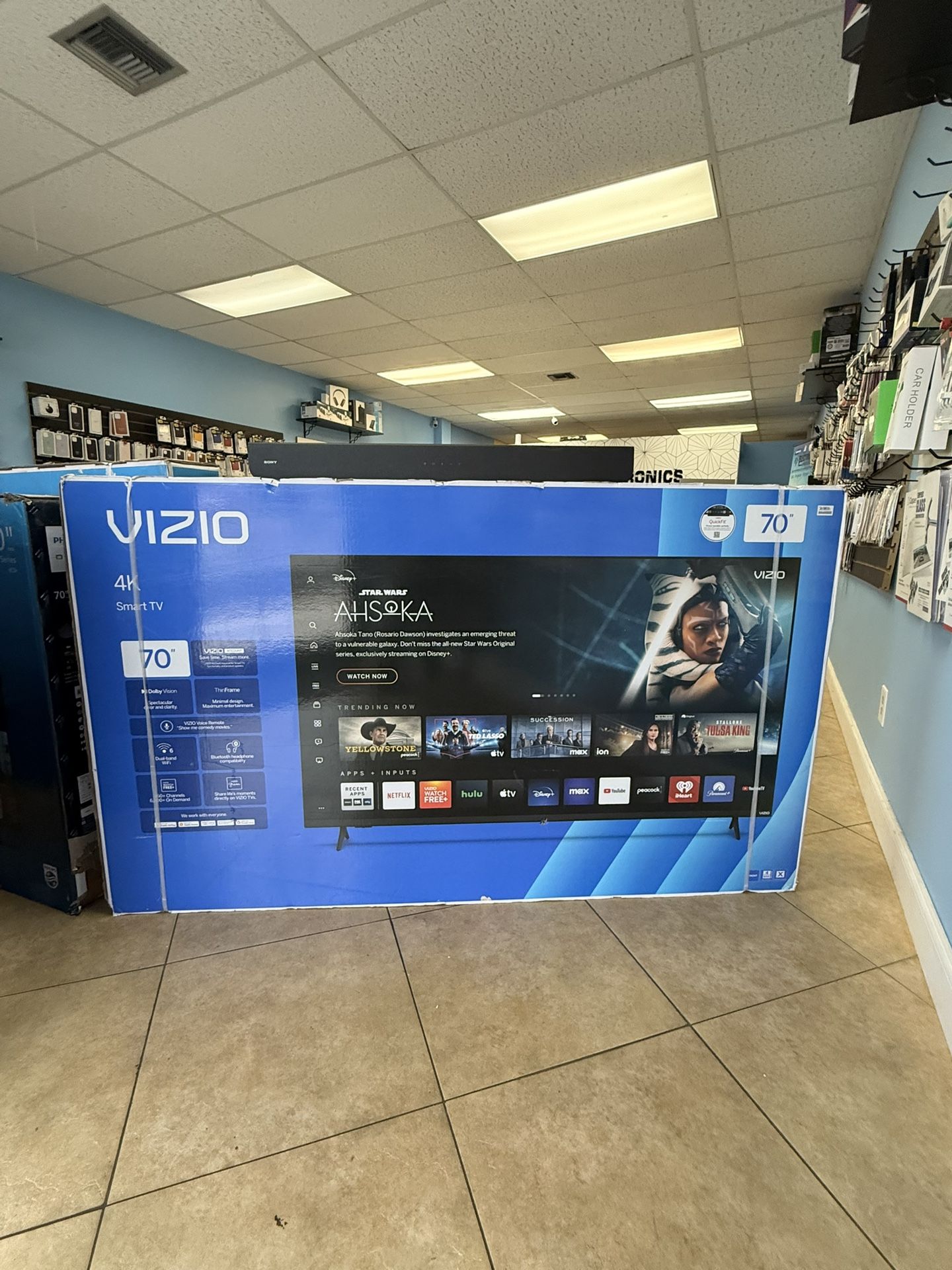 VIZIO 70” Class 4K UHD LED HDR Smart TV with Free Soundbar