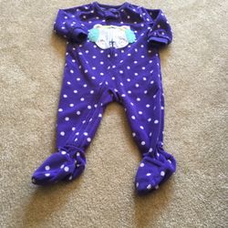 Girls Fleece Footed Pajamas