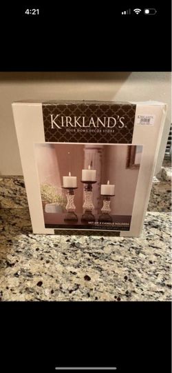 Kirkland's Set of 3 Candle Holders. Brand new