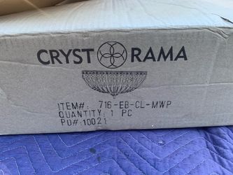 New! Crystorama Ceiling Light $90 OBO!