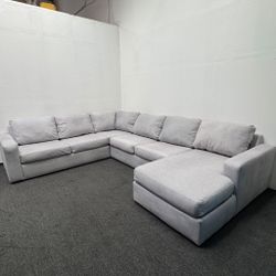 Araceli Dove Gray Sectional Couch 