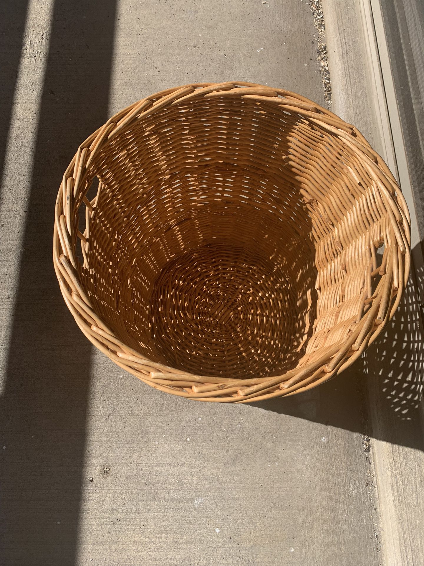 Laundry Basket Rattan Wicker Cane