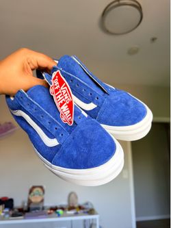 Vans Women 6.5 royal blue suede