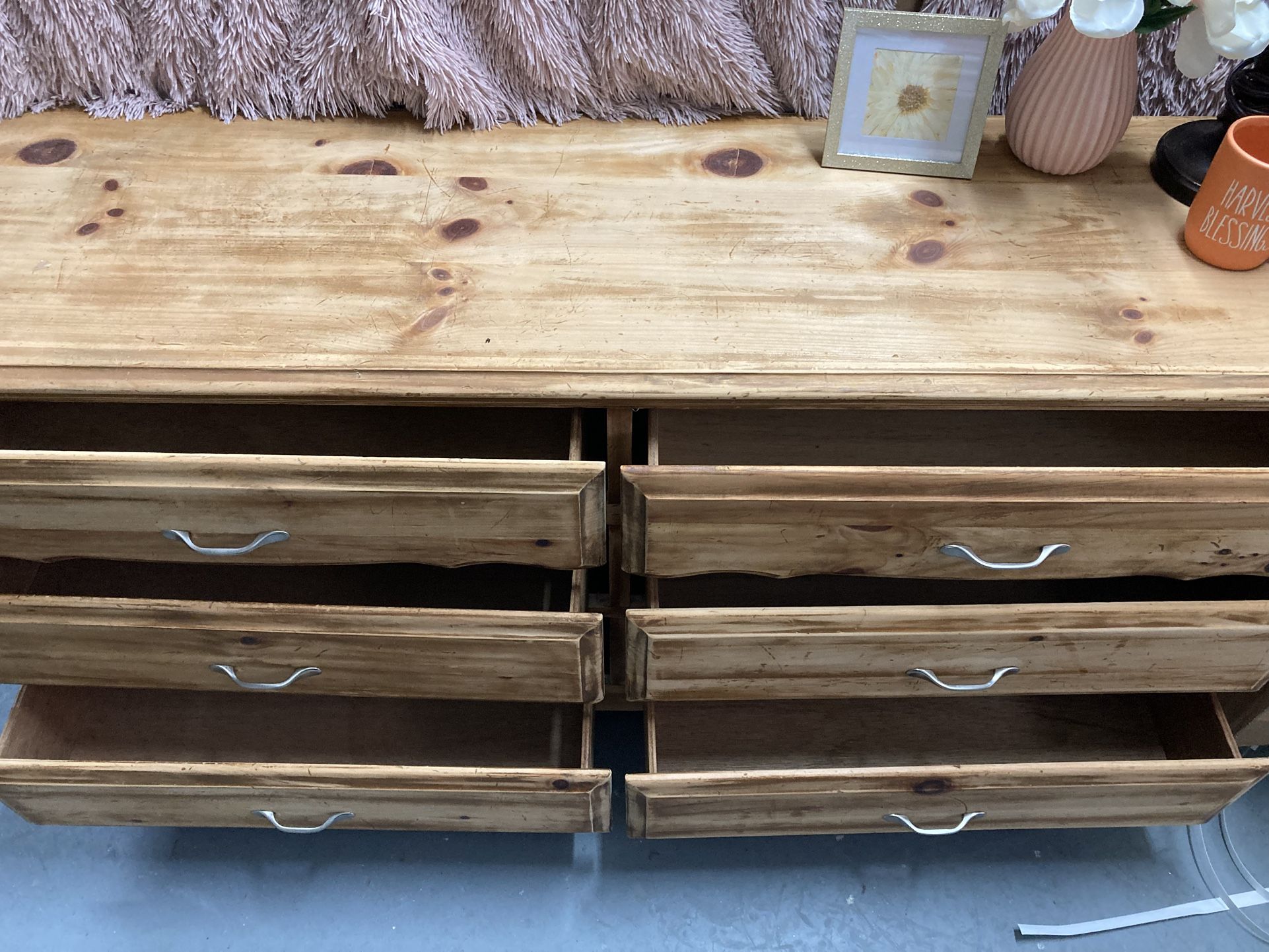 Wood Dresser with FREE convertible futon