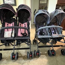 ON SPECIAL!!! $55 Each. Take your Pick Dream o Me Double Strollers
