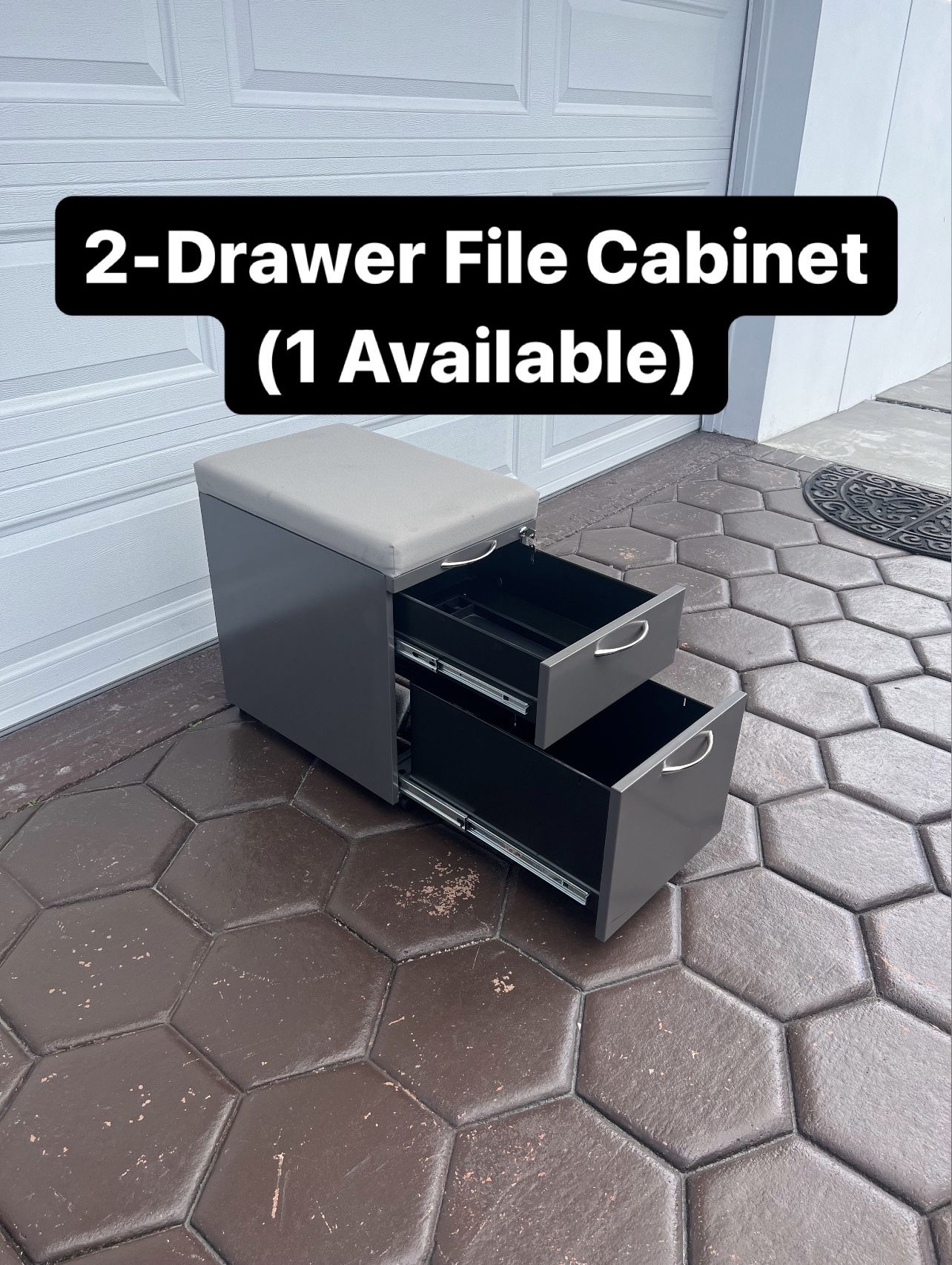 Office 2-Drawer File Cabinet With Keys (PickUp Available Today) 