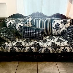 Victorian-Style Sofa & Loveseat Set 