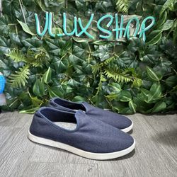 Allbirds Womens WL Wool Lounger Slip On Shoe Size 10 Blue Knit Flat Travel