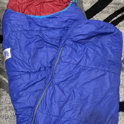 Caribou Mountaineering Mummy Sleeping Bag Purple / Red 7’ FT Vintage