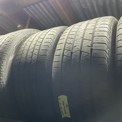 2 USED 27540R22 Continental All season tires for $160 installed and balance. 27540R22 275 40 22 275 40 R 22 275/40/22 275/40/R22  Alignments done here