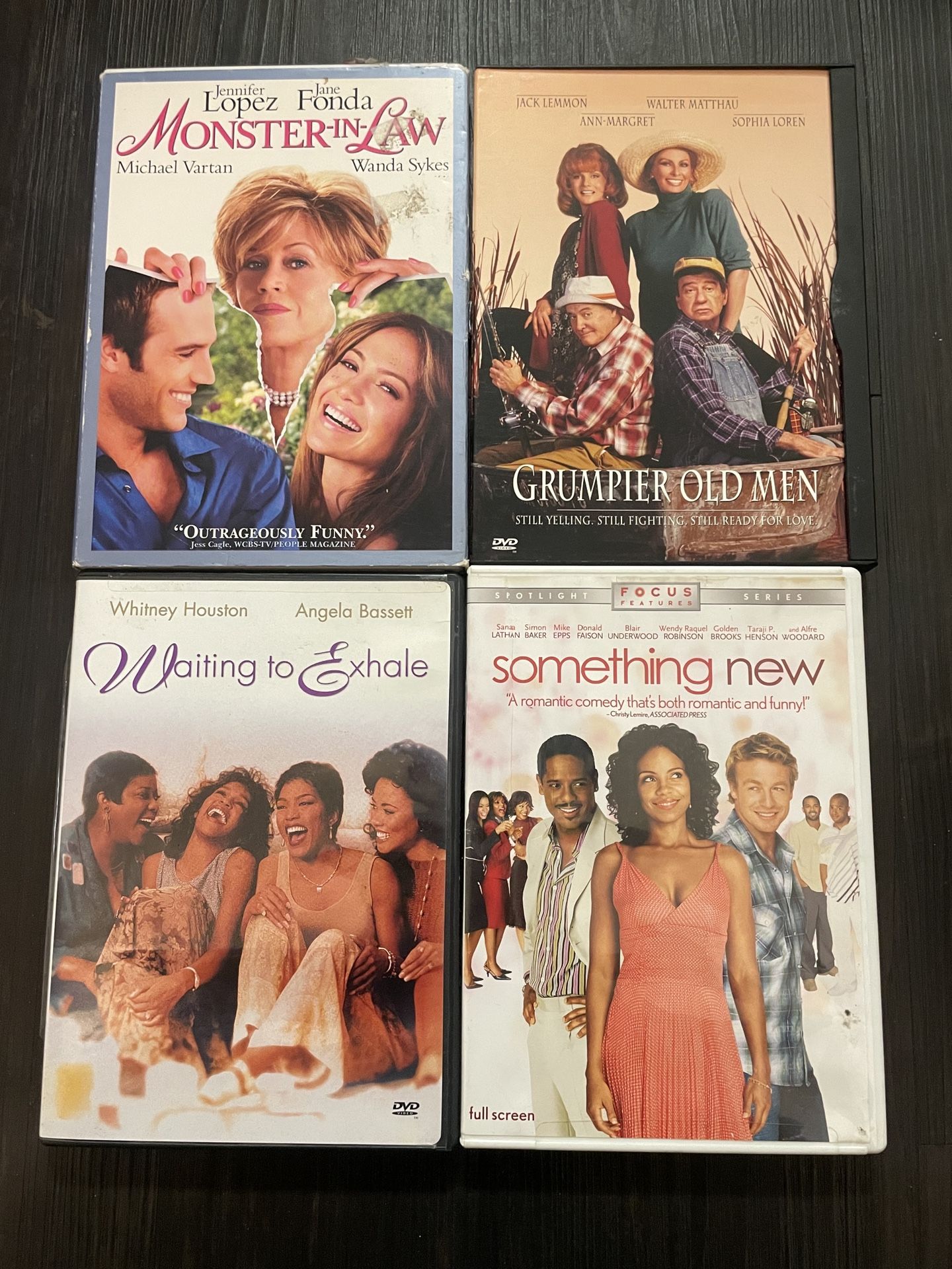 Romantic Comedy Movie Bundle (4 DVDs) – Monster-in-Law, Grumpier Old Men, Waiting to Exhale