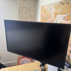 Samsung Monitor And Dual Arm Attachment For Office 