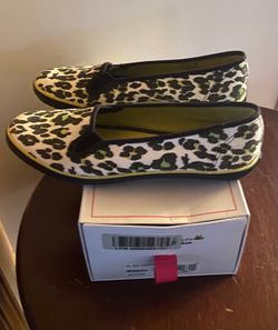 Nanette Lepore for Keds Leopard Print Slip-On Sneakers Size 8M