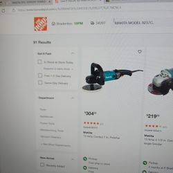 MAKITA POLISHER 9237C ELECTRIC, NEW HOME DEPOT  US 303