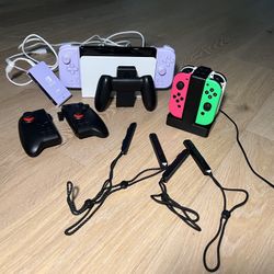 Nintendo Switch OLED Bundle – Barely Used – Tons of Accessories – $375