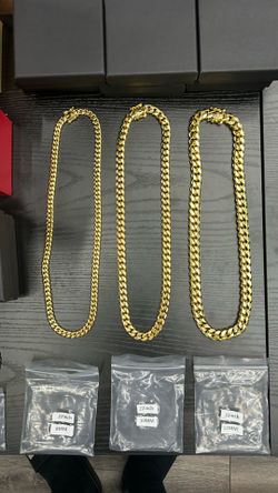 Miami Cuban chains and bracelets -CHECK DESCRIPTION