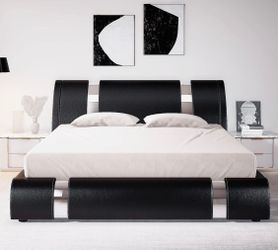 King size bed frame &memory foam mattress