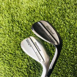 Cleveland RTX 6 ZipCore Full Grind 56* Sand Wedge & 60* Lob Wedge