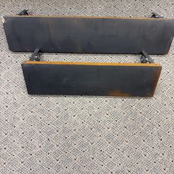 Wall Shelf. Wood With Metal