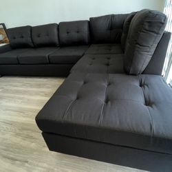 New Clearance Sale ⭐️ Beautiful New Modern L-Shape Sectional Sofa ⭐️ Finance With $0 Down ⭐️ Shop Now Pay Later 