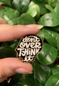 Overthink Enamel Pin