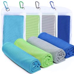 Alsol Lamesa 2 Packs Cooling Towel (40"x 12") Ice Sports Towel Cool Neck Towel Soft Breathable Chilly Towel Microfiber Towel for Gym Workout Fitness