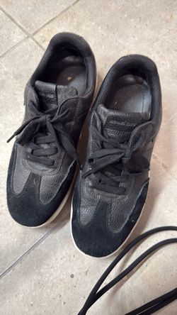 Michael Kors Black Leather Sneakers