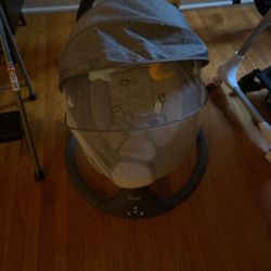 Grey Napel Baby Swing/rocker