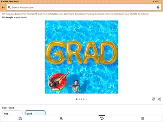 Graduation pool decor