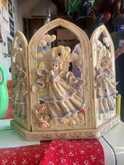 Resin angel Candle screen