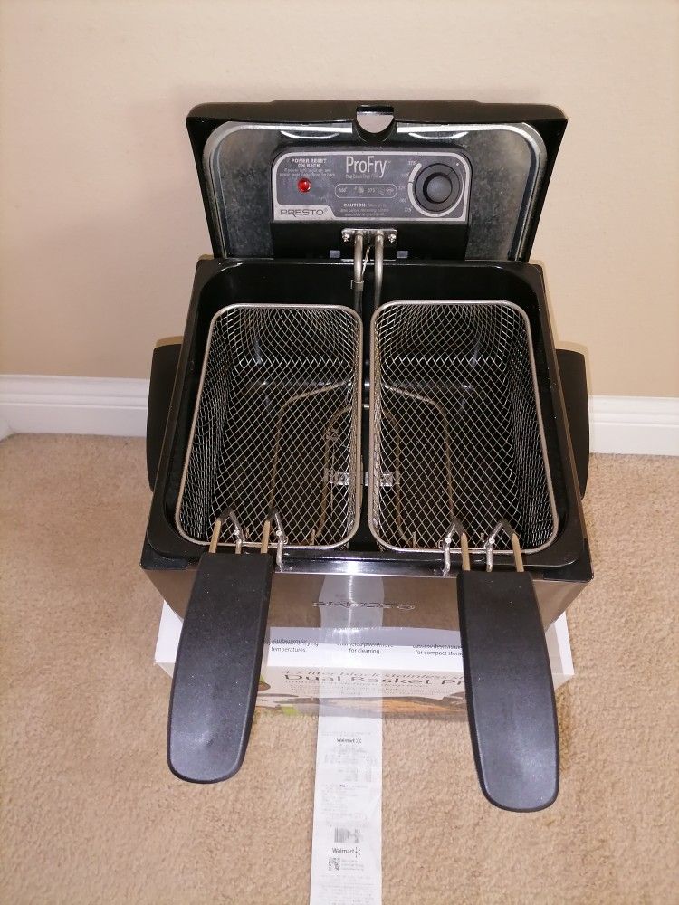 Presto 05450 Dualdaddy Electric Deep Fryer, Black for Sale in Murfreesboro,  TN - OfferUp